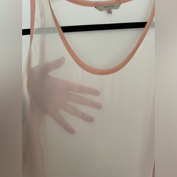 Sheer Ruffle Sleeveless Top - Picture 2 of 5